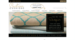 Desktop Screenshot of customcushions.com